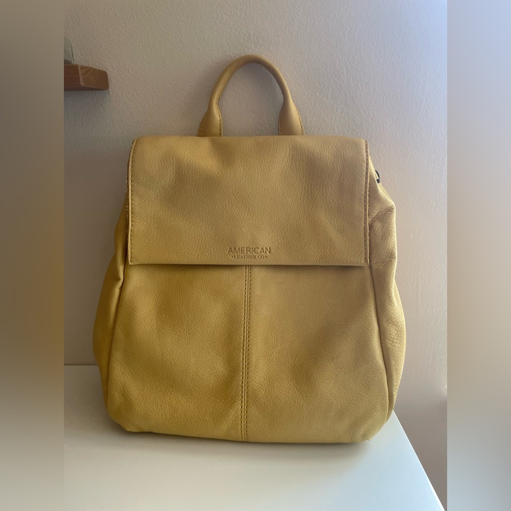 American Leather CO Yellow Backpack
